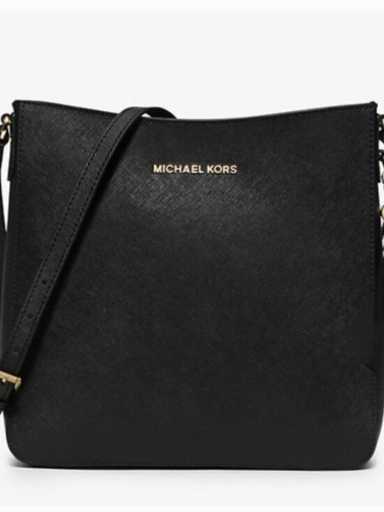 Michael Kors Handbags - Michael Kors Leather Crossbody- Black Leather- OBO!